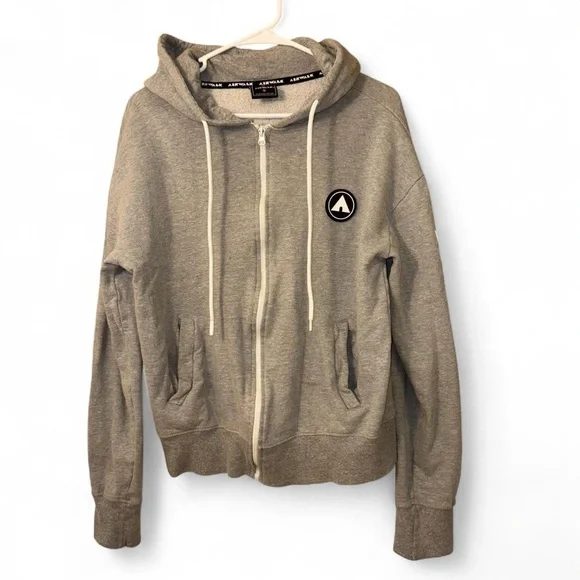 Airwalk Gray Zip-Up Hoodie - Picture 1 of 8